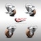 Service Caster 3 Inch SS High Temp Glass Filled Nylon Swivel Bolt Hole Caster Set with 2 Brakes SCC-SSBH20S314-GFNSHT-2-TLB-2 - alternate 2